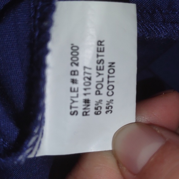 Allheart Basics Med Nurse Medical Professional Uniform Purple Polyester Scrub M - Picture 3 of 4